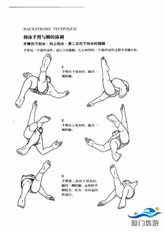 游泳技巧图解一 仰泳技术提高篇